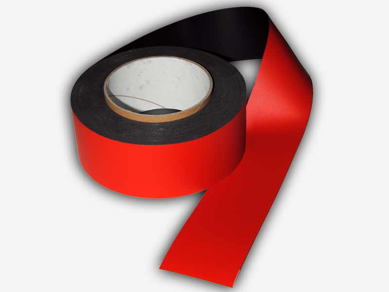 Magnetband rot 50 mm breit zum Beschriften